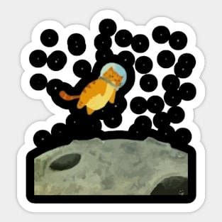 Astronaut Cat Sticker